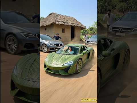 They Laughed at Her Old Bike... She Built a Supercar From Palm Leaves 😱🔥 #shorts #ai