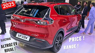 New Tata Altroz EV Rival - Rs 12 Lakh Electric Hatchback | Vinfast e34 Review | Price Range Features