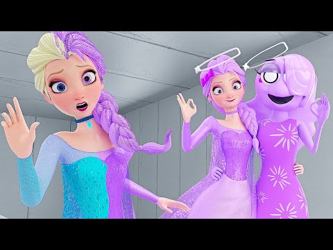 Elsa Frozen - Violet Transformation! ( Sprunki Incredibox Animation!)