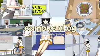 ⤷Vlog Hari Pertama Emiken Sekolah "Culinary Class"ᡣ𐭩(make b-fast-laundry-culinary class)|| #sss 