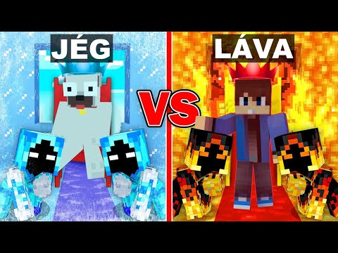 KIIS JÉG vs DANI LÁVA KIRÁLY TÚLÉLŐ KIHÍVÁS A MINECRAFTBAN!