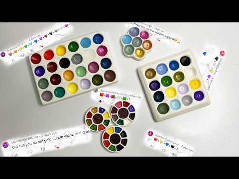 Acrylic Color Mixing Tutorial: Viewer Requests  #colors #paintmixing #arttutorial #colormixing