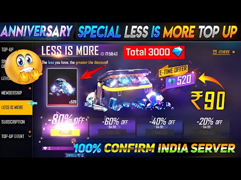 8th Aniversary Special Less Is More Event 😮🥳| Free Fire New Event | Ff New Event|New Event Free Fire