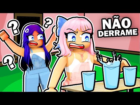 😮DESAFIO: NÃO TRANSBORDE O COPO DE ÁGUA - Quem consegue? Roblox