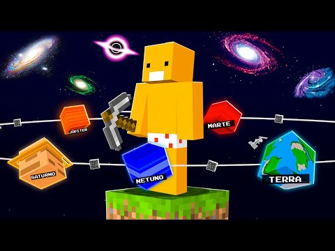 Sobrevivi 100 DIAS em TODOS os PLANETAS no minecraft