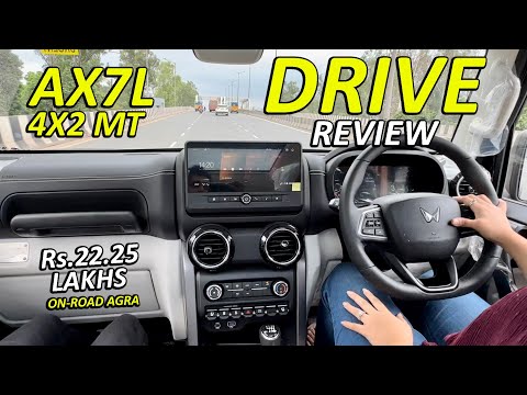 THAR ROXX AX7L 4X2 MANUAL DRIVE REVIEW | 135KM/HR SPEED | 152BHP POWER | ROCKET HAI YEH | THAR ROXX