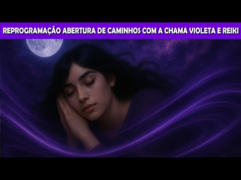 🟣 Portal da Chama Violeta | Reprogramação | Abrir Caminhos Transmutando Crenças Limitantes com Reiki