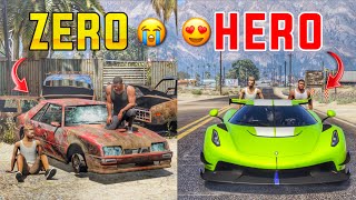 Franklin Made Zero Car Into Hero Car In Gta 5 | Zero To Hero | Gta 5 In Telugu