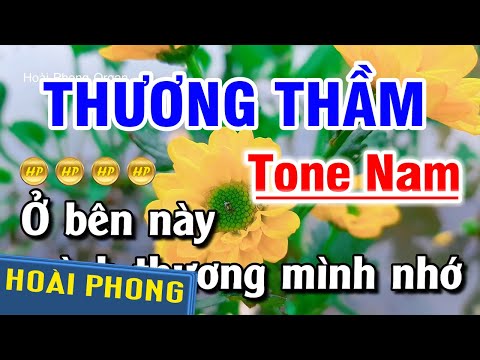 Thương Thầm Karaoke Nhạc Sống Tone Nam | Hoài Phong Organ