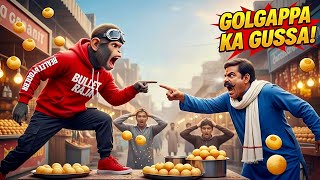 Pani Puri Challenge Gone Wrong 😂| Bullet Raja Ki Pani Puri Wale Se Zordaar Takraar🔥