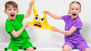 Le défi du slime coloré commence maintenant !