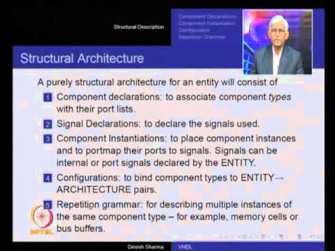 Mod-01 Lec-21 Structural Description in VHDL