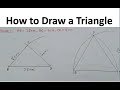 Constructing Triangle ABC and Arcs