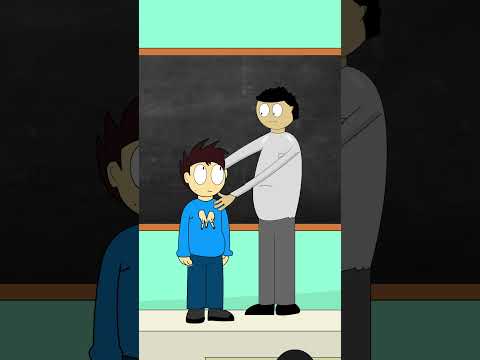 I got beaten up by my English teacher 😂 #school #animation #funny