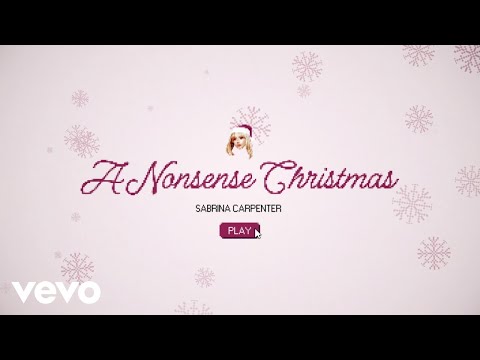 Sabrina Carpenter - A Nonsense Christmas (Lyric Video)