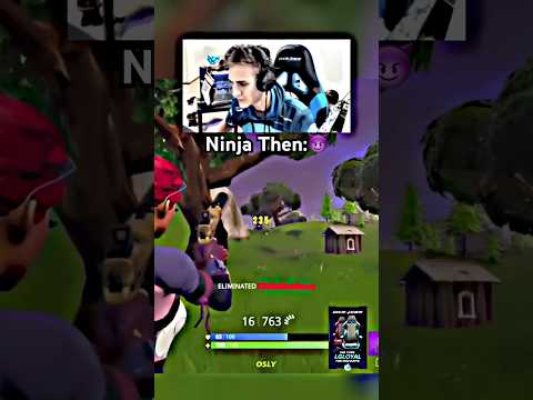 Ninja playing Og Fortnite Now vs Then?