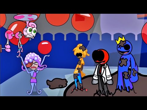 Sliced Rainbow Friends vs Poppy Playtime - Mommy Long Legs is a Hero | Poppy Playtime Fnf Animation