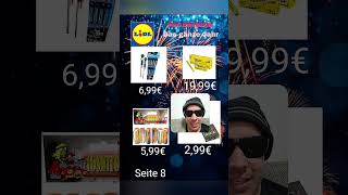 HAMMER Feuerwerk Prospekt vom LIDL🤯 KRASSE AUSWAHL (noch was in der Beschreibung...😛)