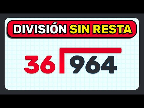 DIVISIONES SIN RESTA - Como DIVIDIR sin RESTAR (Muy Fácil)