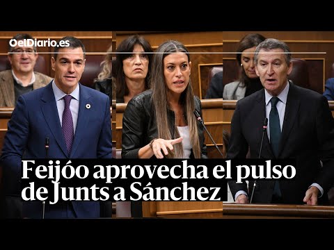 SESIÓN DE CONTROL: Así aprovecha FEIJÓO el pulso de JUNTS a SÁNCHEZ