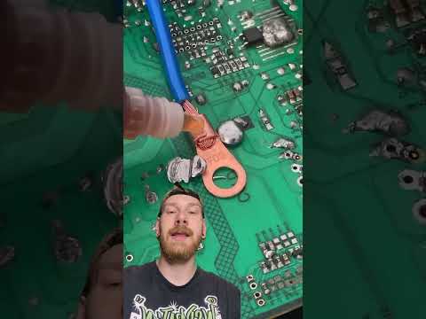 veja a IMPORTÂNCIA de utilizar FLUXO para SOLDAR #eletronica #repair