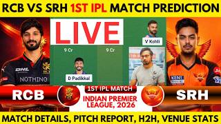 🔴LIVE RCB vs SRH 