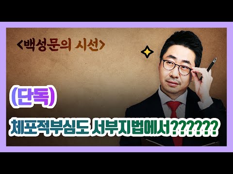 (단독)체포적부심도 서부지법에서???????