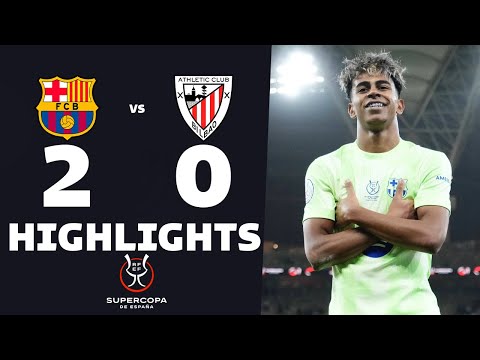 BARCELONA vs ATHLETIC BILBAO (2-0) | RESUMEN y GOLES DEL PARTIDO| Supercopa Española 2025