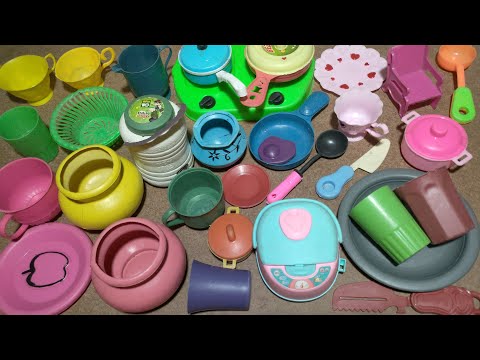 ASMR - unboxing cute miniature kitchen cooking toy compilation