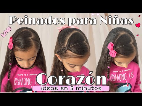 Peinados Fáciles de Corazón para Niñas 💖