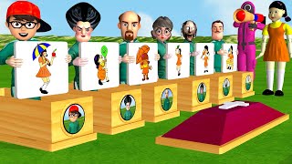 Scary Teacher 3D vs Squid Game Drawing Squid Girl Level Max Challenge Miss T and Granny Loser