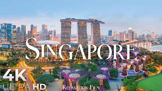 Singapore 4K • Urban Oasis: Gentle Music for Ultimate Relaxation | Relaxation Film