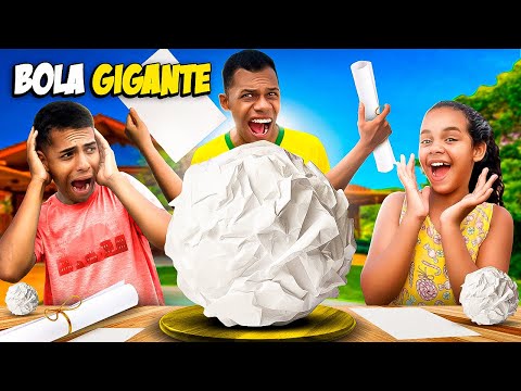 FIZ UMA BOLA GIGANTE DE PAPEL *deu certo?