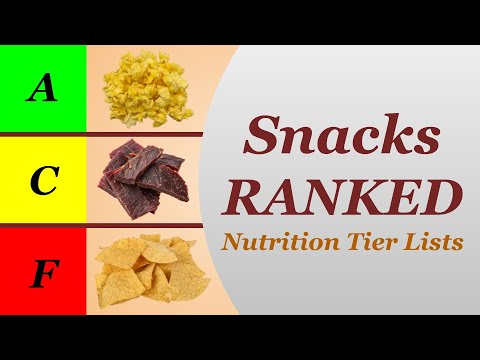 Snacks Ranked - Nutrition Tier Lists