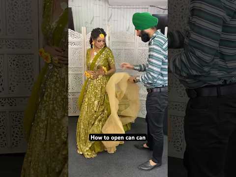 How to open can can skirt Lehnga Kaavaalaa Video Song #shorts #ytshorts #fyp #bridal #bts #trending