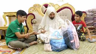 بداية العام الدراسي الجديد😀نظوري يريد ملابس المدرسة كلهن اله😢