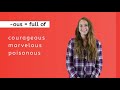 Exploring Suffixes and Prefixes in Latin and Greek