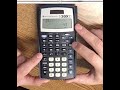 Using the TI-30X for Exponents