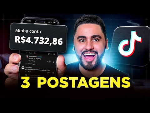 RECEBA R$168,25 por POSTAR 3 VÍDEOS no TIKTOK como AFILIADO (Ganhar dinheiro usando Tiktok)