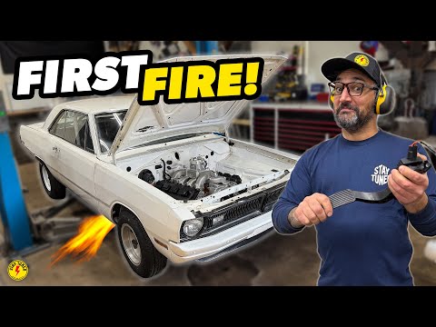 500 Horsepower Hemi Swap Into My Cheap 1970 Dodge Dart! - FIRST FIRE UP!