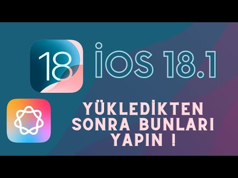 iOS 18.1 GÜNCELLEMESİ YÜKLEDİKTEN SONRA BUNLARI YAPIN !