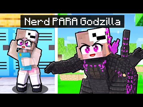 GAROTA NERD virou UMA GODZILLA no MINECRAFT!