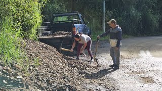 LA GRINGA NOS DIO CATEDRA EN LA OBRA COMUNITARIA