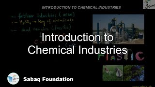 Introduction to Chemical Industries