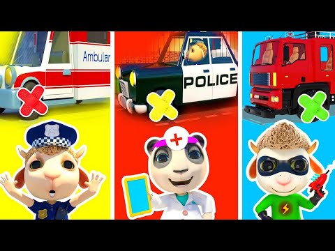 Rescue Team Adventures: Police Car, Ambulance, Fire Truck | Big Mission | Funny Cartoon for Kids