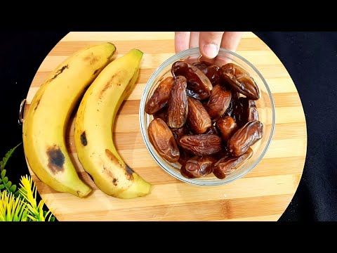 Recette Facile et Rapide Banane et les Dattes ✅ Healthy Recipe