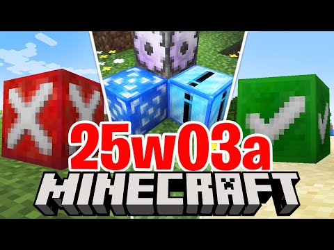 NUOVI BLOCCHI "GAME TESTS" - Minecraft ITA 1.21.5 Snapshot 25w03a