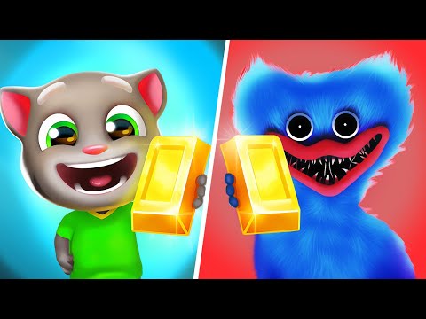 Talking Tom Gold Run | Huggy Wuggy Subway Surf - All Level Gameplay Android,iOS - BIG NEW APK UPDATE