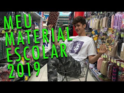 MEU MATERIAL ESCOLAR 2019 - João Guilherme