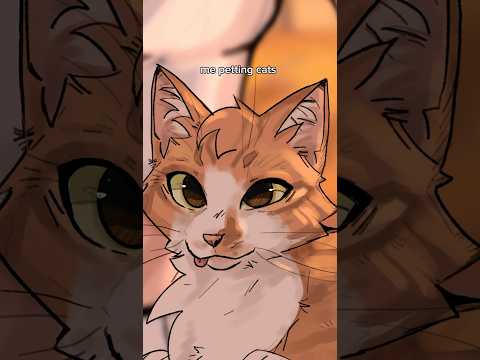I LOVE MY CAT 🧡 #art #animationart #digitalart #cartoon #meme #cat